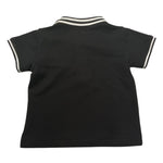 TRUSSARDI polo mezza manica tinta unita cn profili in contrasto Nero per Neonato TIA25082PO NERO TRUSSARDI