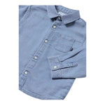 MAYORAL camicia in denim tinta unita con bottoni Azzurro per Neonato 2192X AZZURRO MAYORAL
