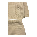 ELISABETTA FRANCHI completo 2 pezzi maglia-culotte Panna per Neonata ENCD090 PANNA ELISABETTA FRANCHI