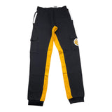 GUESS pantalone modello tuta con profili in contrasto Nero per Bambino L4YQ12KA6R4 NERO GUESS