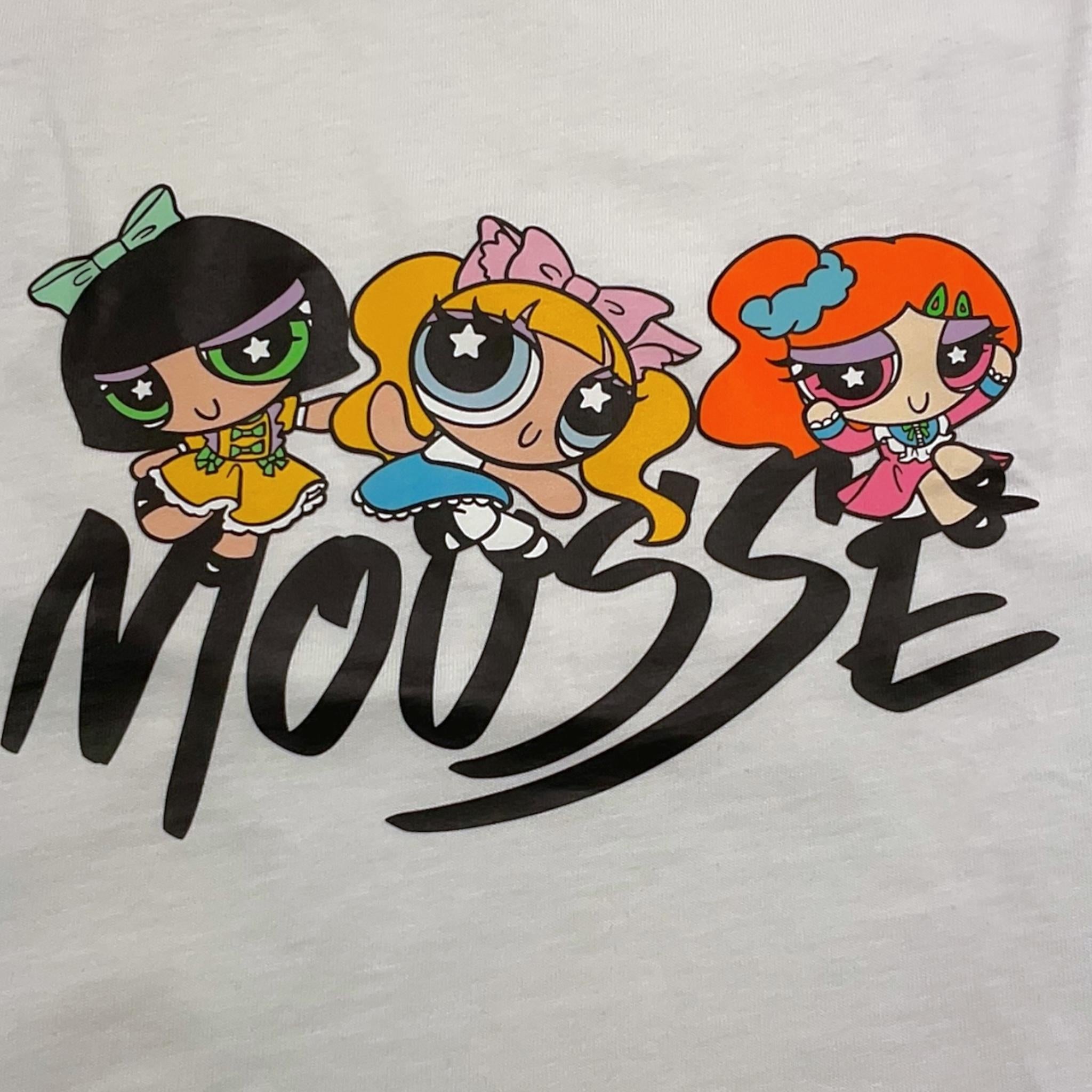 MOUSSE shirt girocollo tinta unita con stampa Bianco per Bambina HKTL362W1J BIANCO MOUSSE