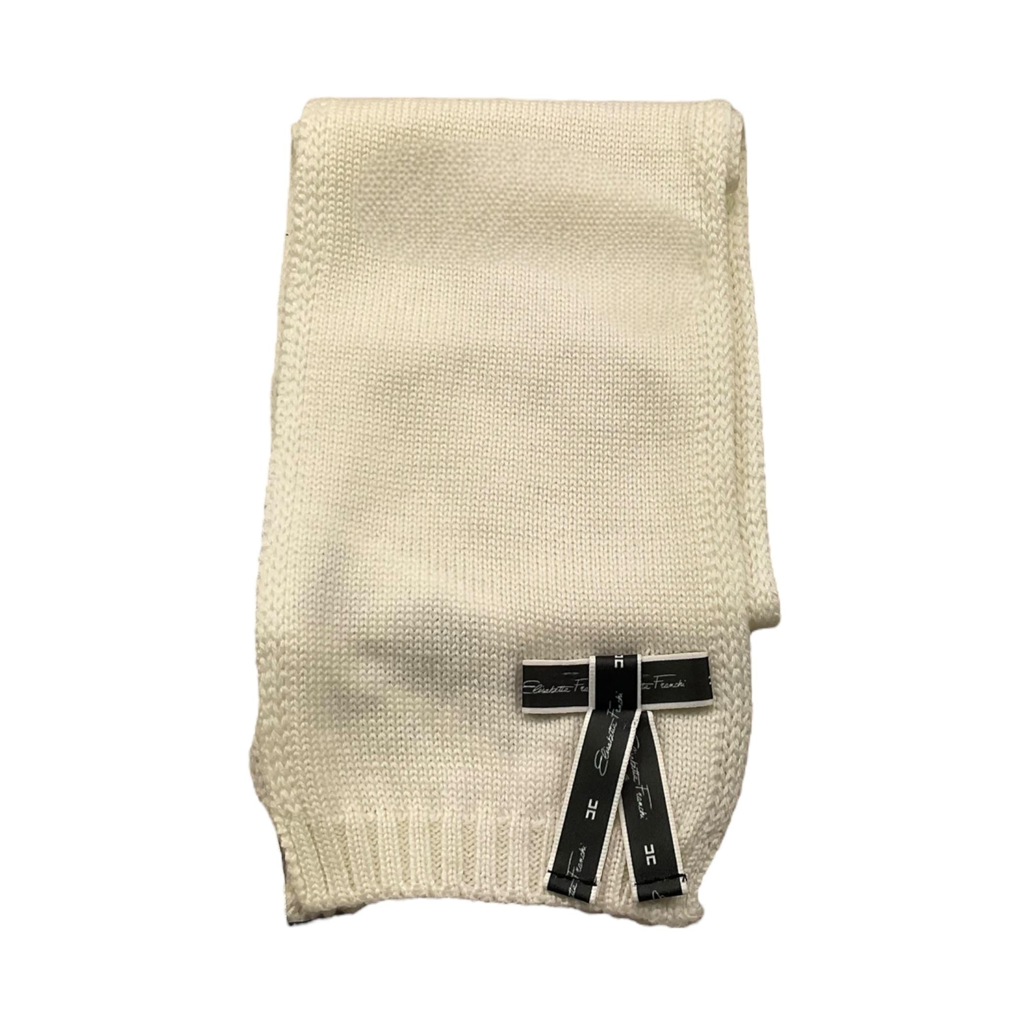 ELISABETTA FRANCHI sciarpa tinta unita con fiocco Panna per Neonata EGSC02 PANNA ELISABETTA FRANCHI