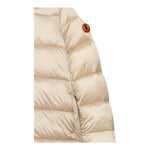 SAVE THE DUCK giubbino tinta unita con cappuccio Oro per Bambina J45650GJ ORO SAVE THE DUCK