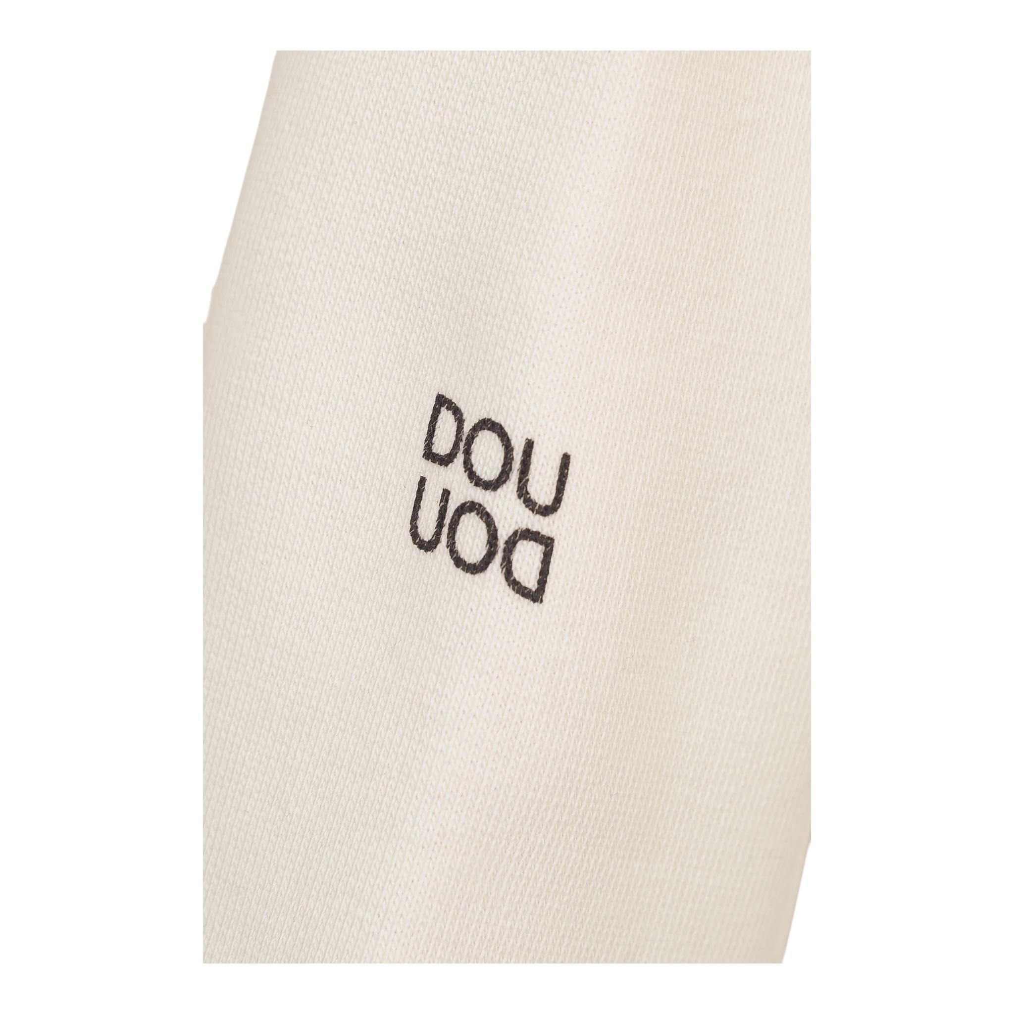 DOU DOU felpa chiusa con cappuccio tinta unita Panna per Bambino DV4P90X PANNA DOU DOU
