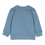 STELLA McCARTNEY felpa girocollo tinta unita con stampa in contrasto Blu per Neonato TV4520 BLU STELLA McCARTNEY
