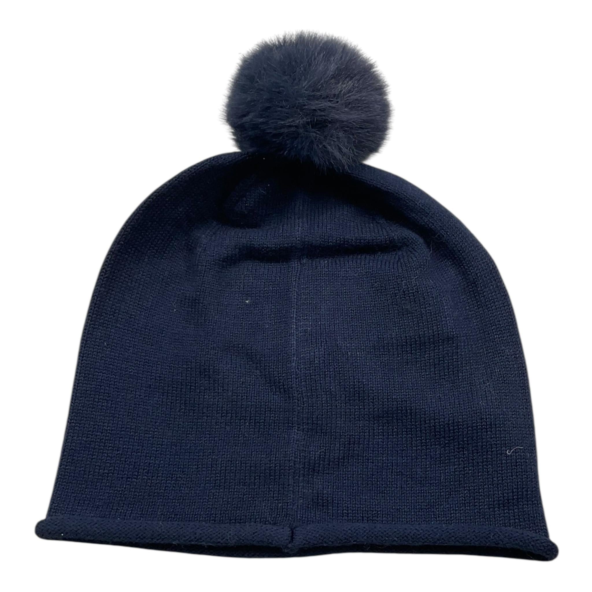 LIU JO cappello tinta unita con pon pon Blu per Bambina HF3047 BLU LIU JO