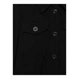 TWINSET camicia manica lunga tinta unita asimmetrica Nero per Bambina 242GJ211B NERO TWINSET