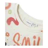 NAME IT abito tinta unita modello felpa con stampa Panna per Neonata 13233043N PANNA NAME IT