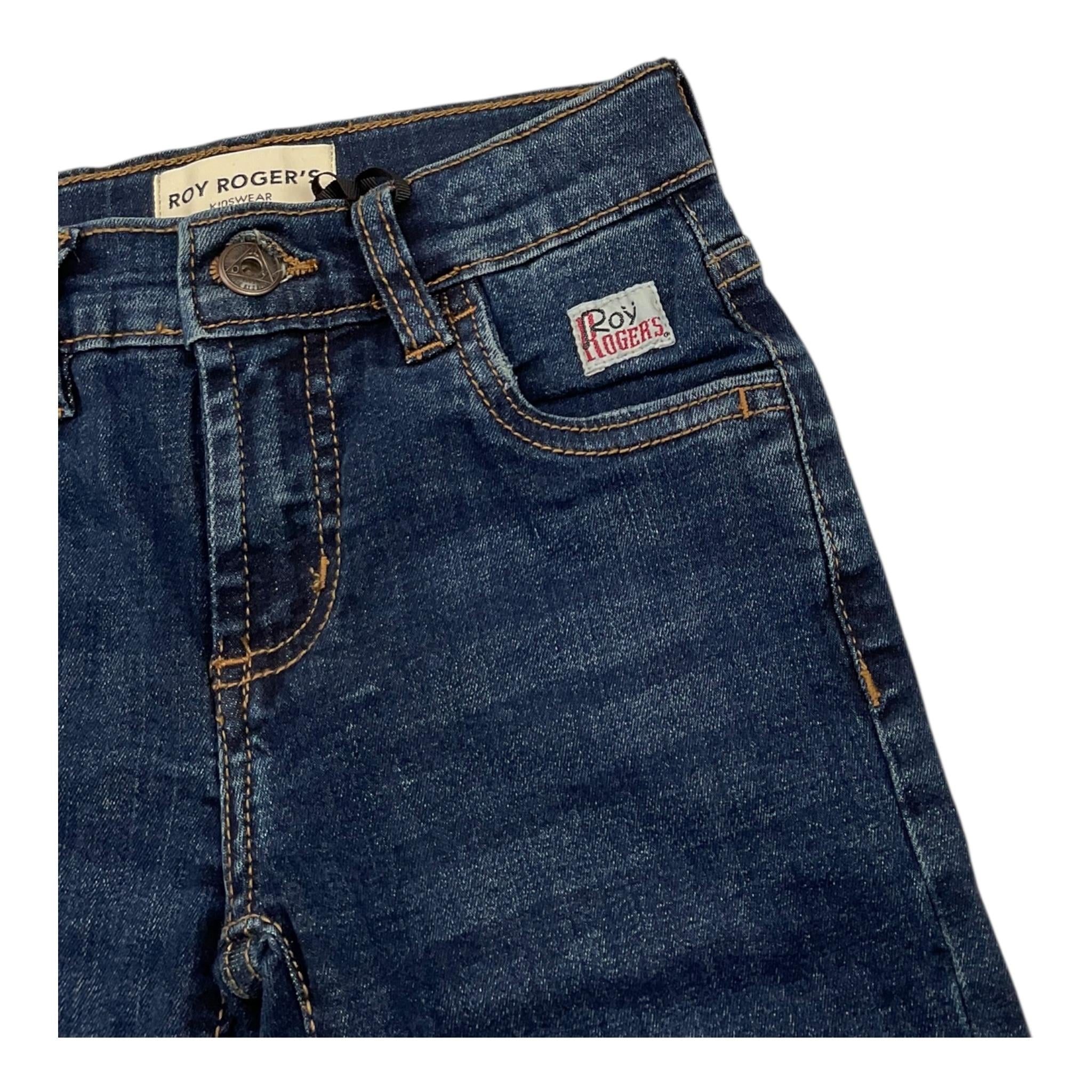 ROY ROGER'S jeans tinta unita con girovita regolabile Blu per Bambino RA417 BLU ROY ROGER'S