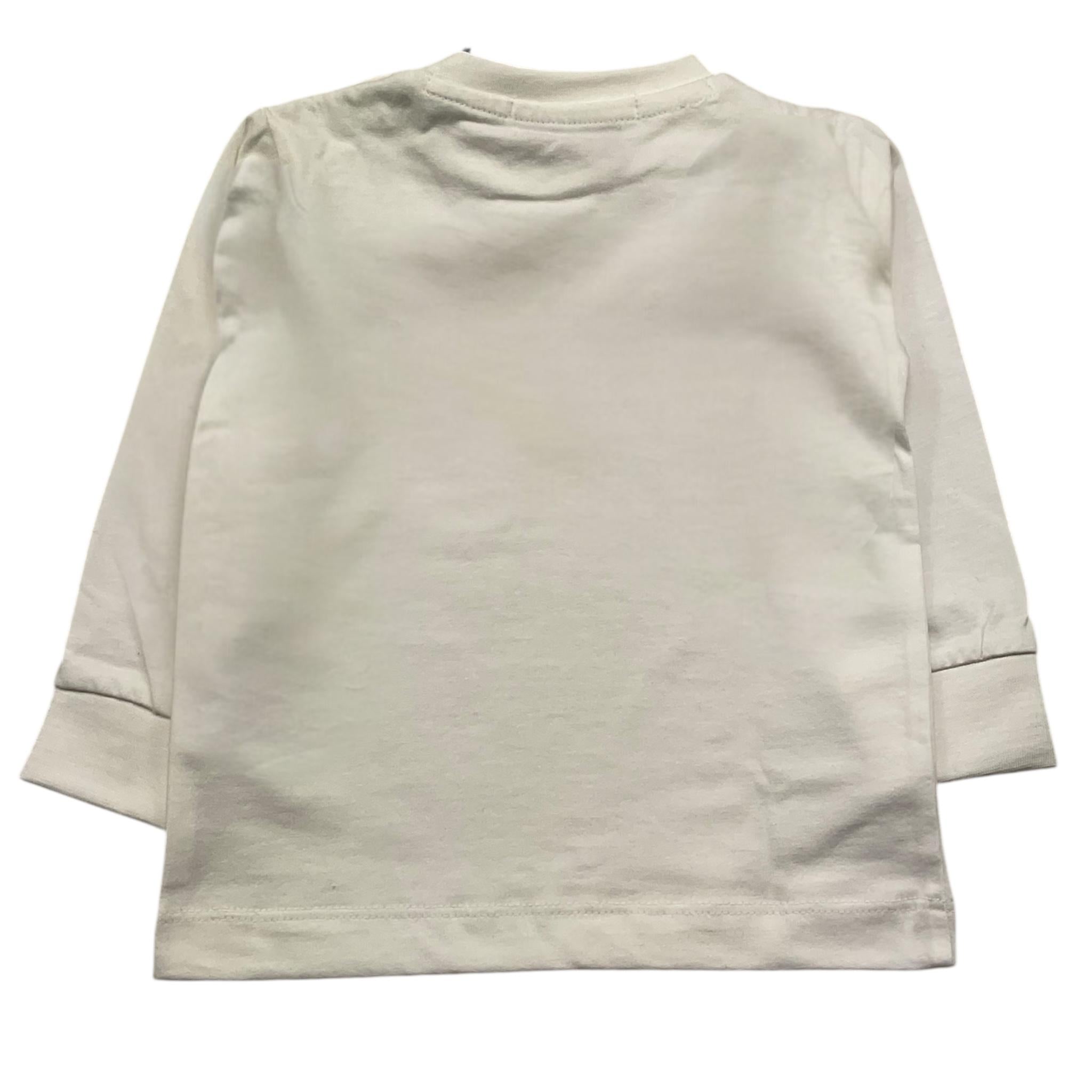 CESARE PACIOTTI shirt girocollo tinta unita cn stampa logo Bianco per Neonato TSP5306B BIANCO CESARE PACIOTTI