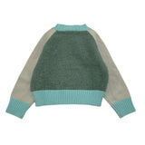 IL GUFO maglia tricolore girocollo Verde per Bambino A24MA453EM220 VERDE IL GUFO