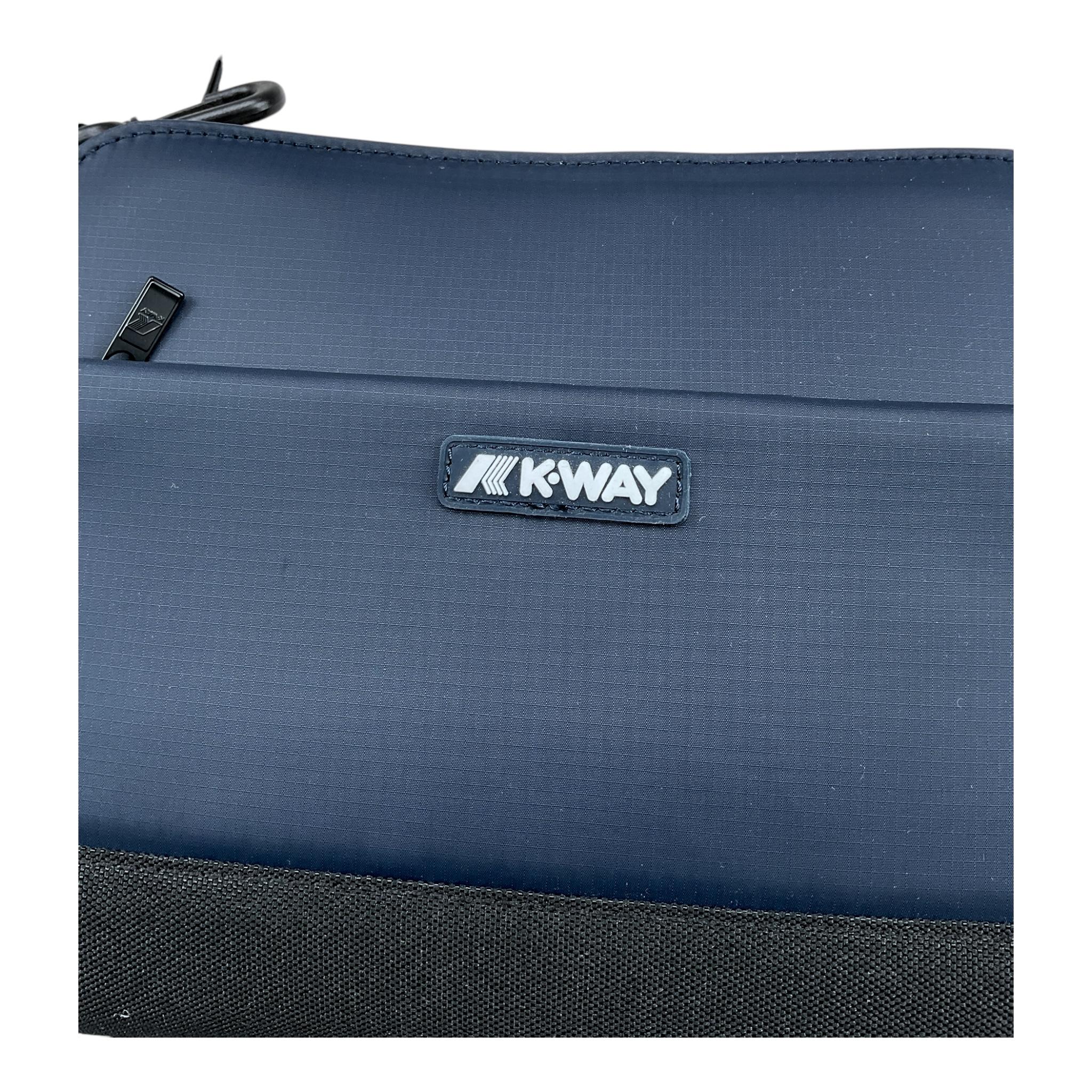 K-WAY borsello tinta unita cn tracolla in contrasto Blu per Bambino K8124ZW BLU K-WAY