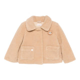 LIU JO cappotto tinta unita con cappuccio Beige per Neonata HF4028XX BEIGE LIU JO