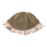 LA STUPENDERIA cappello tinta unita in velluto Marrone per Neonata TBCP58 MARRONE LA STUPENDERIA