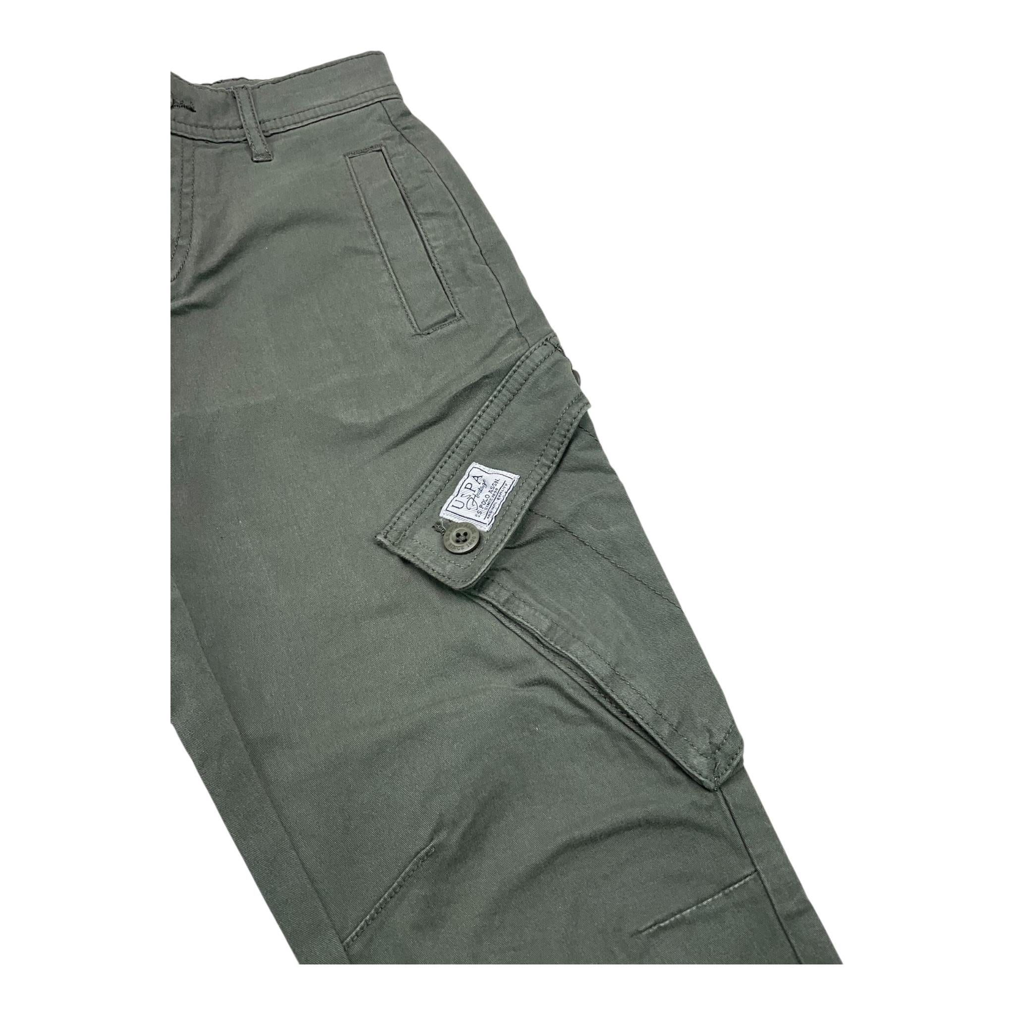 U.S. POLO ASSN pantalone tinta unita con elastico in vita Verde per Bambino US40559 VERDE U.S. POLO ASSN