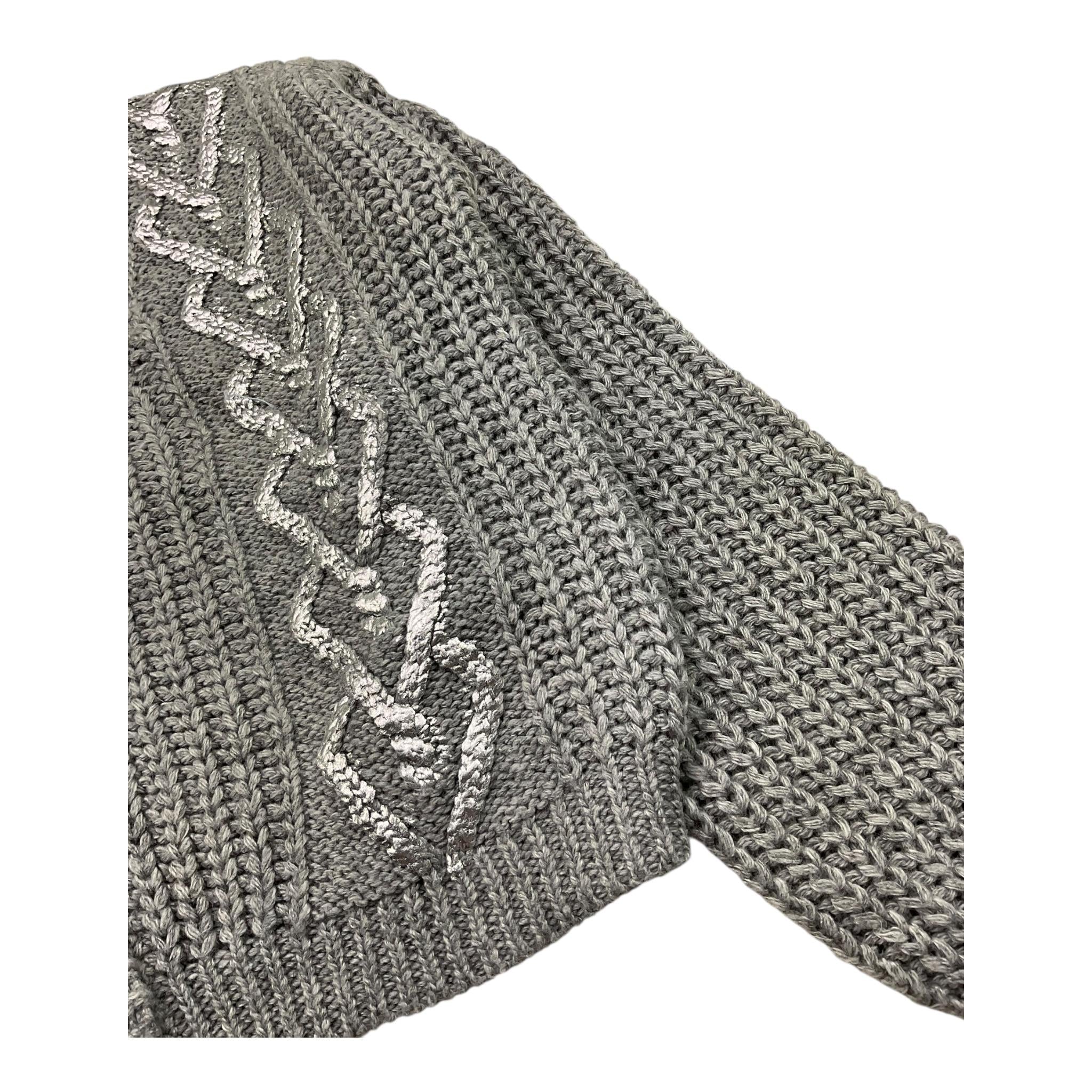 RELISH cardigan tinta unita con stampa Grigio per Bambina RGA2402114002 GRIGIO RELISH