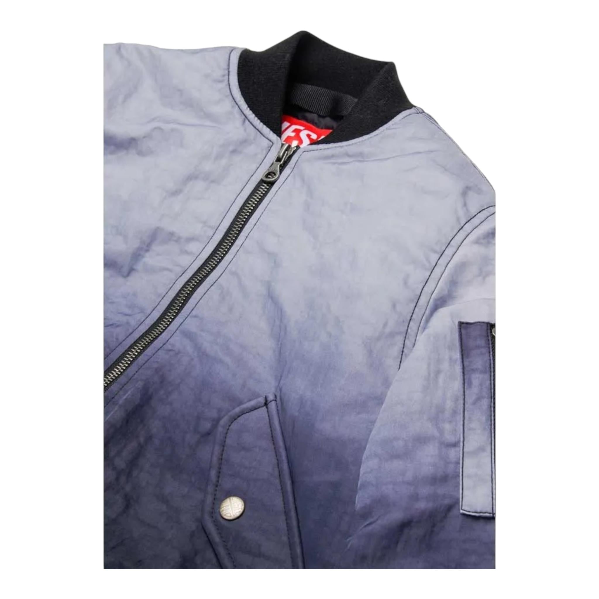 DIESEL giubbino bicolore con zip Nero/grigio per Bambino J01965 NERO/GRIGIO DIESEL