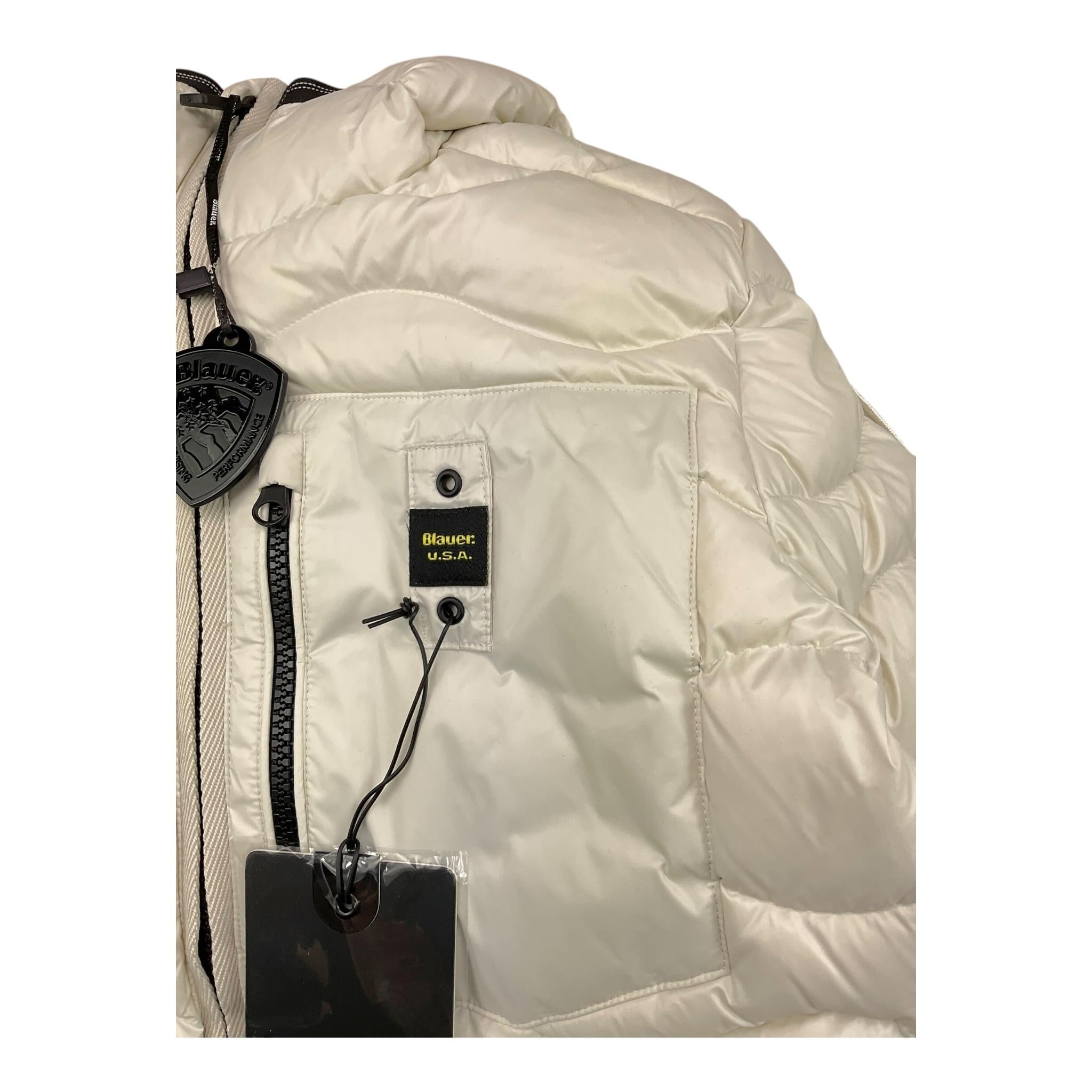 BLAUER giubbino tinta unita con zip e cappuccio Panna per Bambino BR217972 PANNA BLAUER