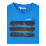 MAYORAL shirt girocollo tinta unita con stampa in contrasto Blu per Neonato 4055 BLU MAYORAL