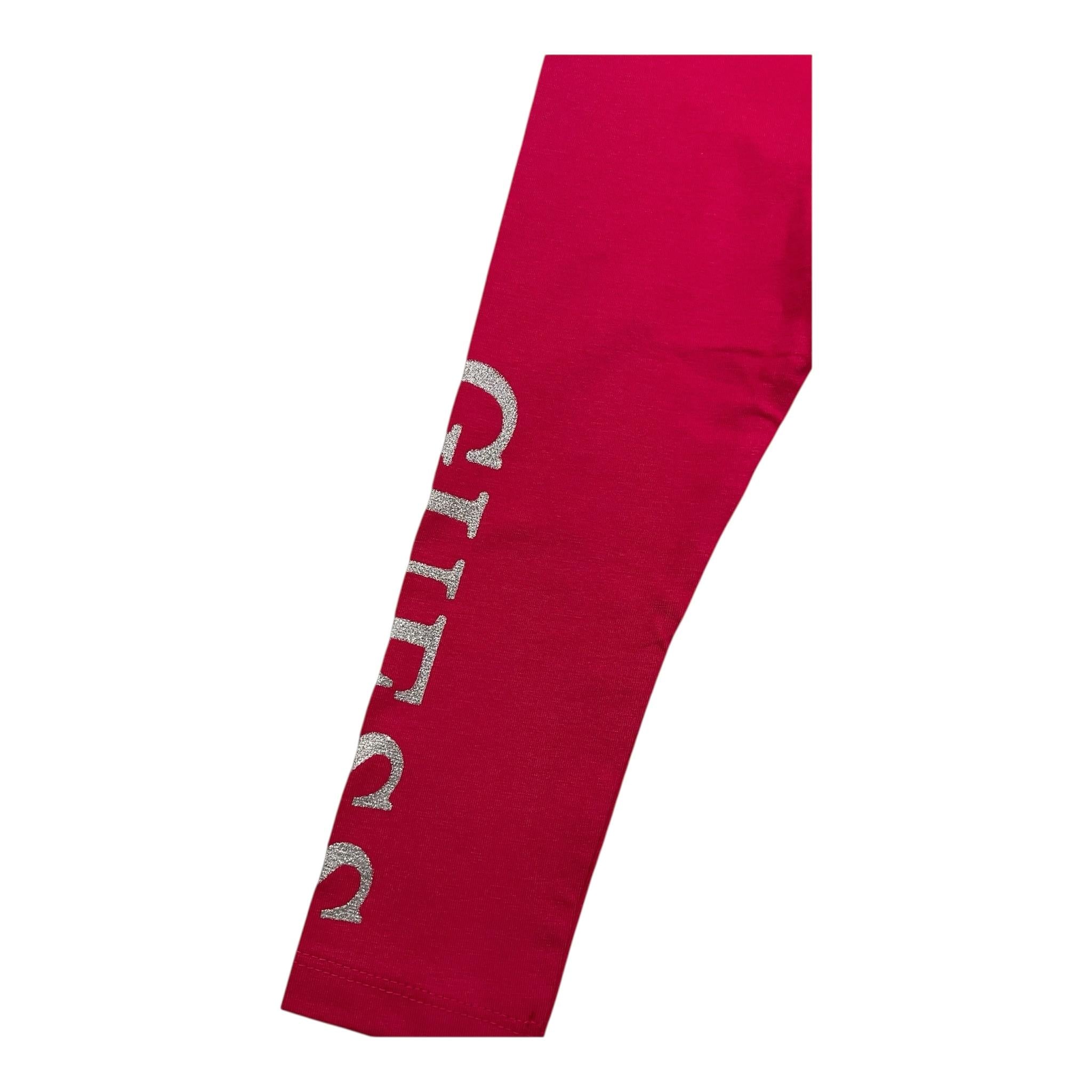 GUESS leggins tinta unita con logo Fuxia per Neonata K3YB01K82K0X FUXIA GUESS