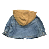 MOSCHINO giubbino in denim con cappuccio felpa Azzurro per Neonato MUA009 AZZURRO MOSCHINO