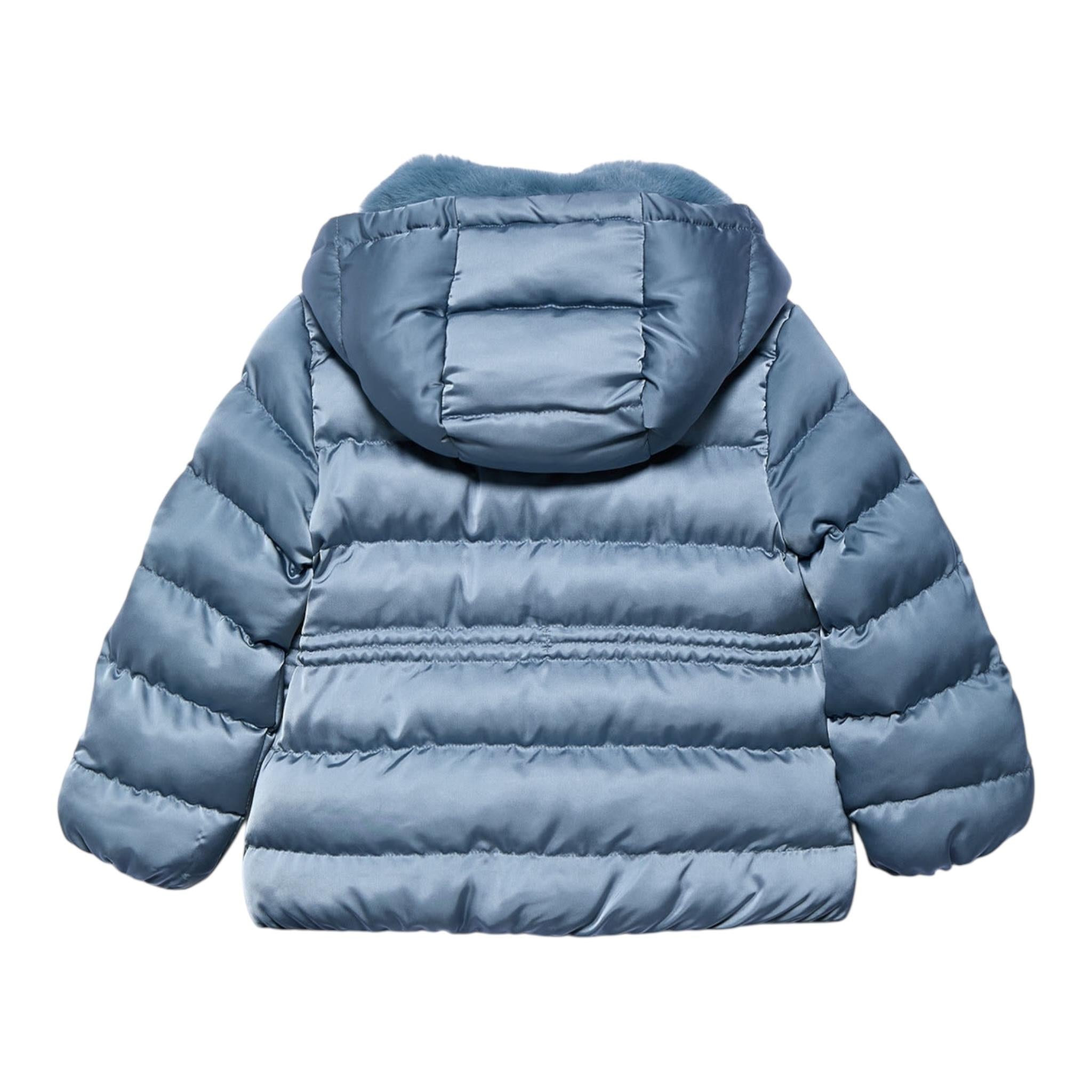 ABEL & LULA giubbino tinta unita con zip e cappuccio Azzurro per Bambina 5818JXXX AZZURRO ABEL & LULA
