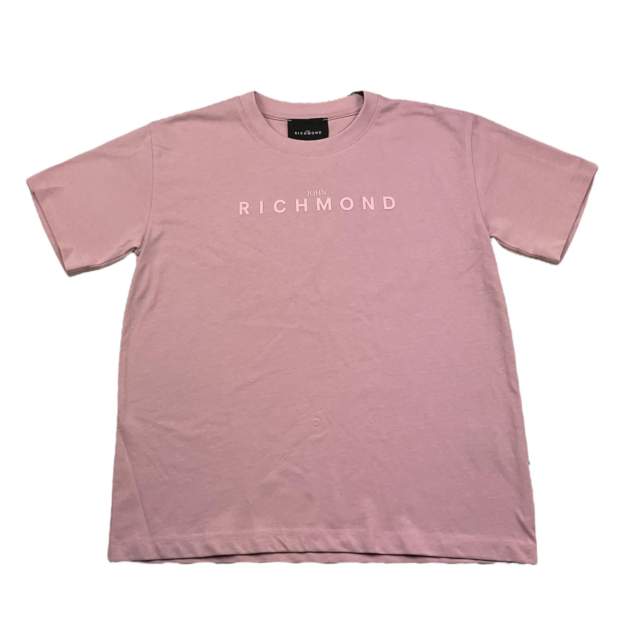 JOHN RICHMOND t-shirt girocollo tinta unita con stampa logo Lilla per Bambina RGA25008TS LILLA JOHN RICHMOND