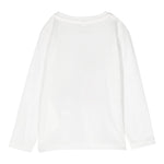 STELLA McCARTNEY shirt girocollo tinta unita con stampa in contrasto Bianco per Bambina TT8060 BIANCO STELLA McCARTNEY