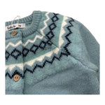 BABIDU cardigan tinta unita con stampa Azzurro per Neonata 60770 AZZURRO BABIDU