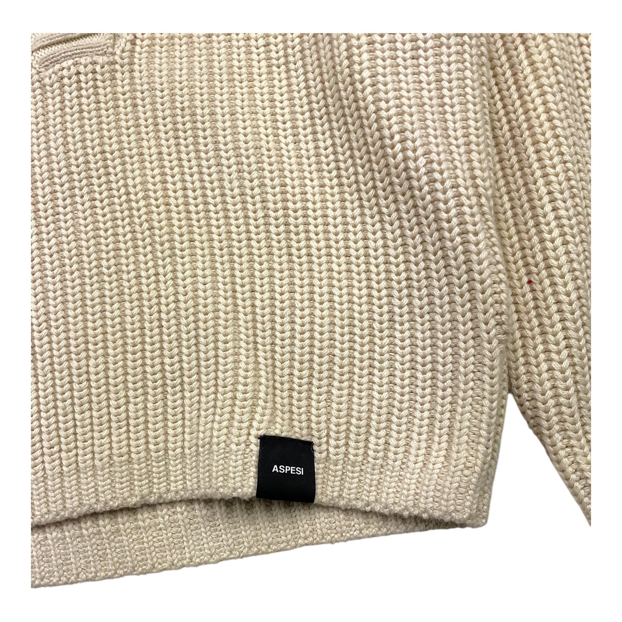 ASPESI maglia tinta unita girocollo con bottoni Beige per Bambino F24038MAEM109 BEIGE ASPESI