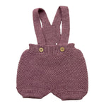 BABIDU salopette tinta unita con bottoni Viola per Neonata 30683 VIOLA BABIDU