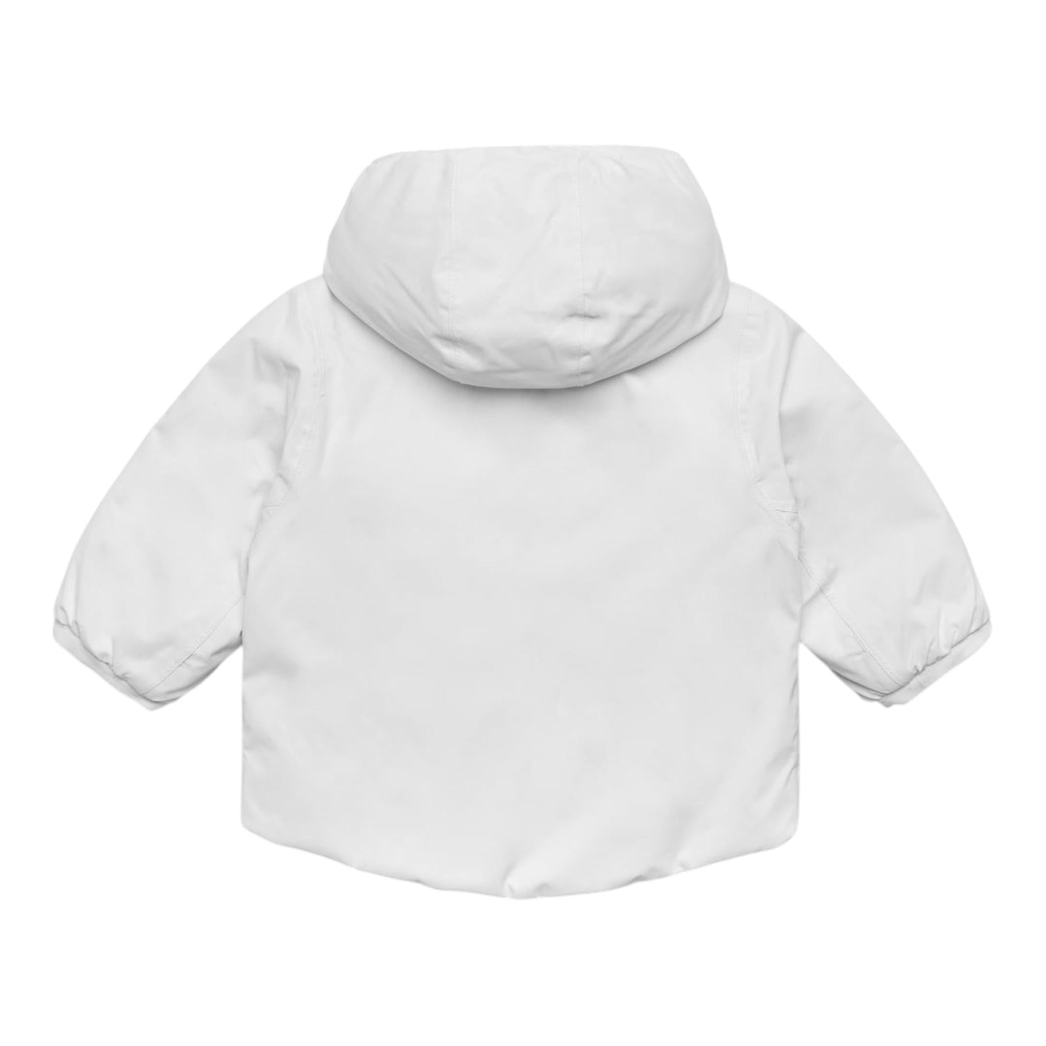 K-WAY giubbino reversibile con zip e cappuccio bicolore Bianco/beige per Neonata K7132PW BIANCO/BEIGE K-WAY