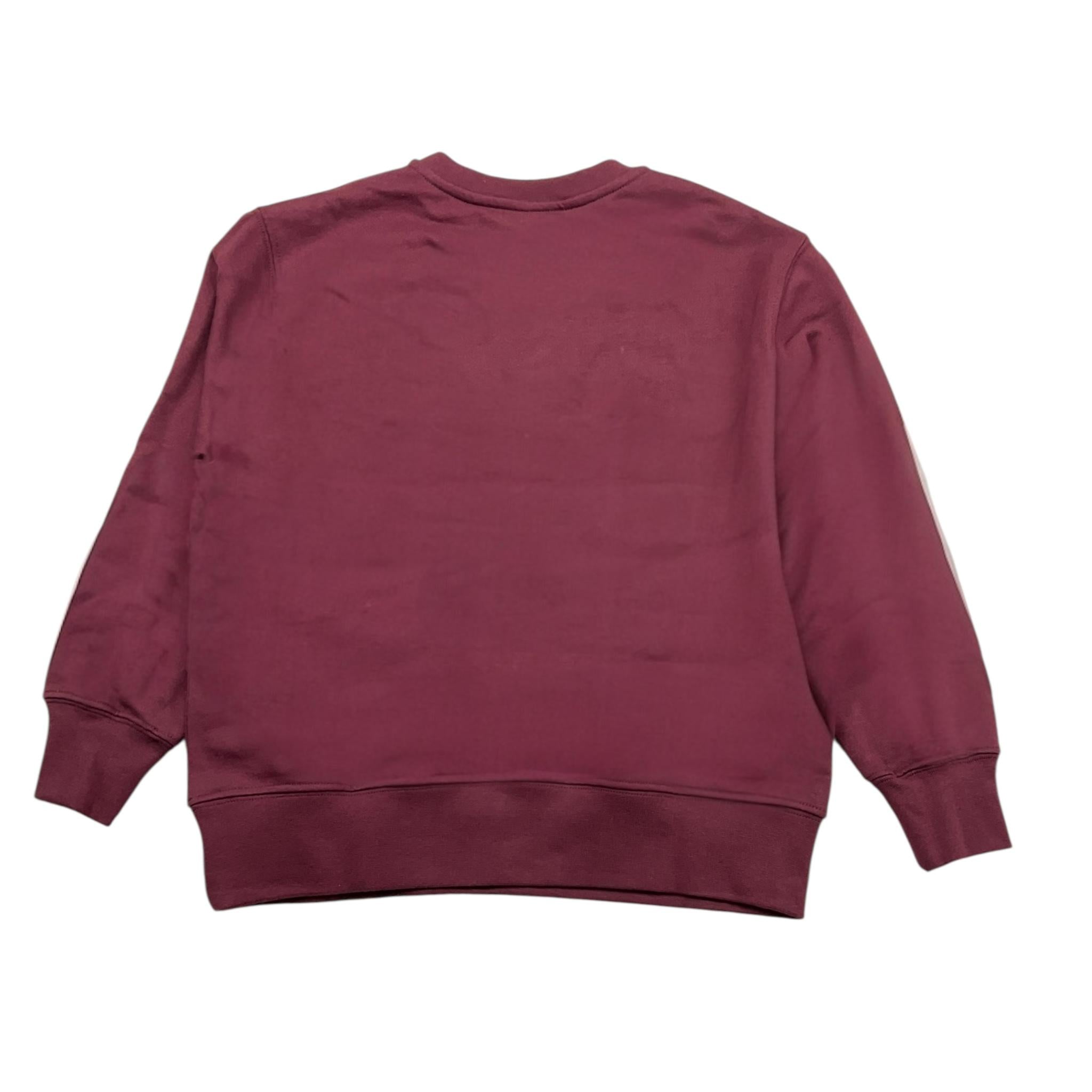 ELISABETTA FRANCHI felpa chiusa girocollo tinta unita con stampa in contrasto Bordeaux per Bambina EFFE127X BORDEAUX ELISABETTA FRANCHI