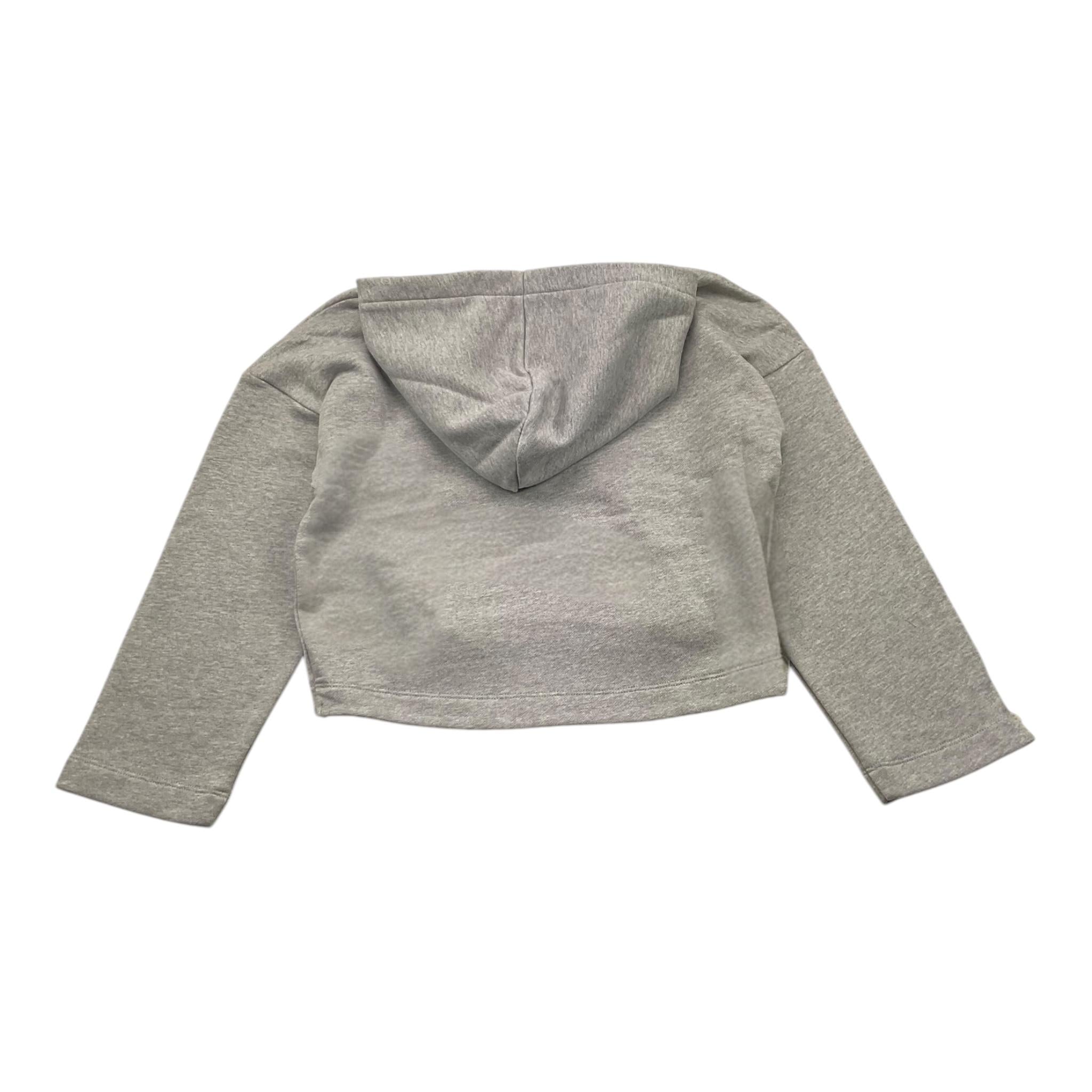 MOSCHINO felpa tinta unita con cappuccio e stampa Grigio per Bambina HDF06I GRIGIO MOSCHINO