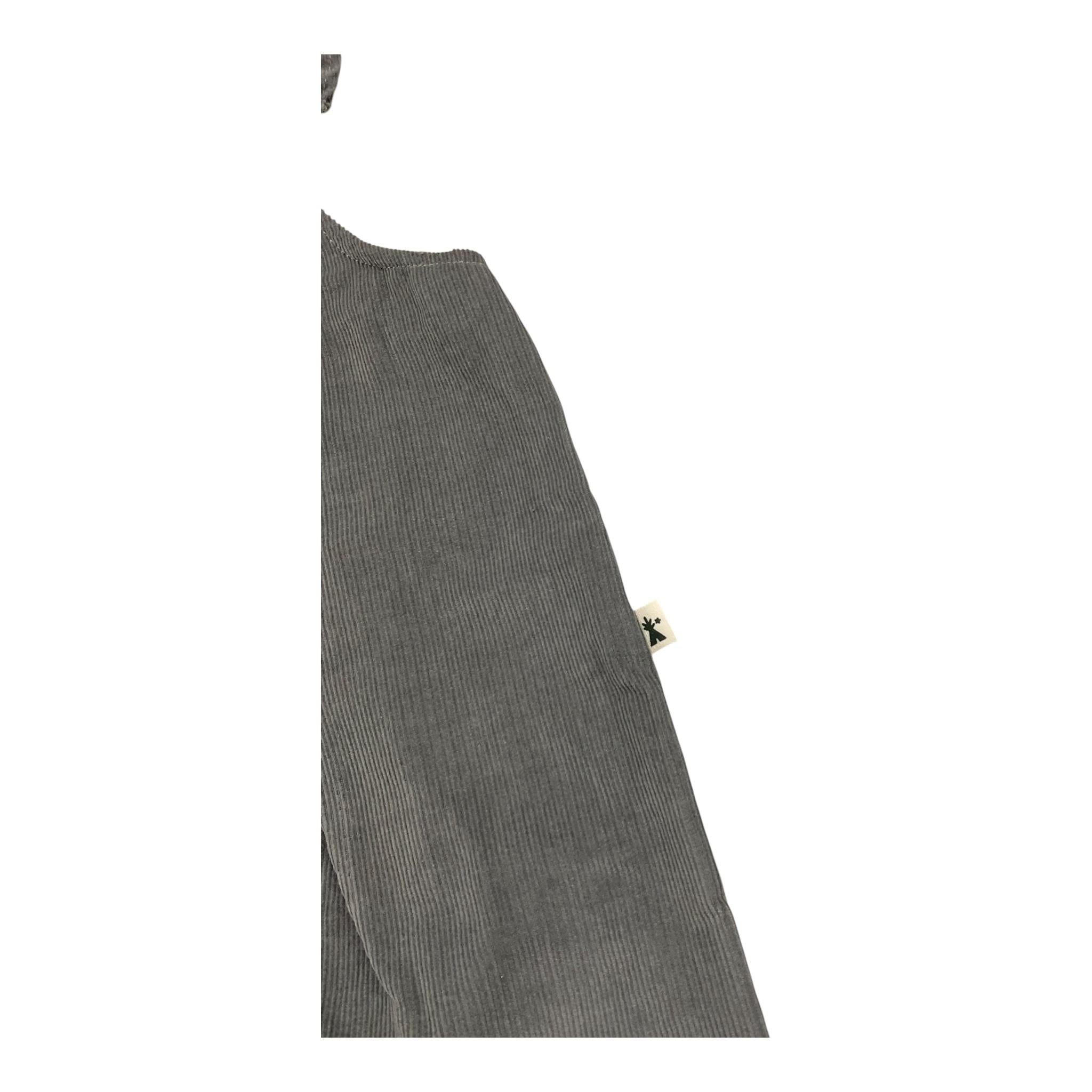PETIT INDI salopette tinta unita Grigio per Neonata AW24B2311 GRIGIO PETIT INDI