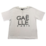 GAELLE t-shirt girocollo tinta unita con stampa in contrasto Bianco per Bambina 2742M00314 BIANCO GAELLE
