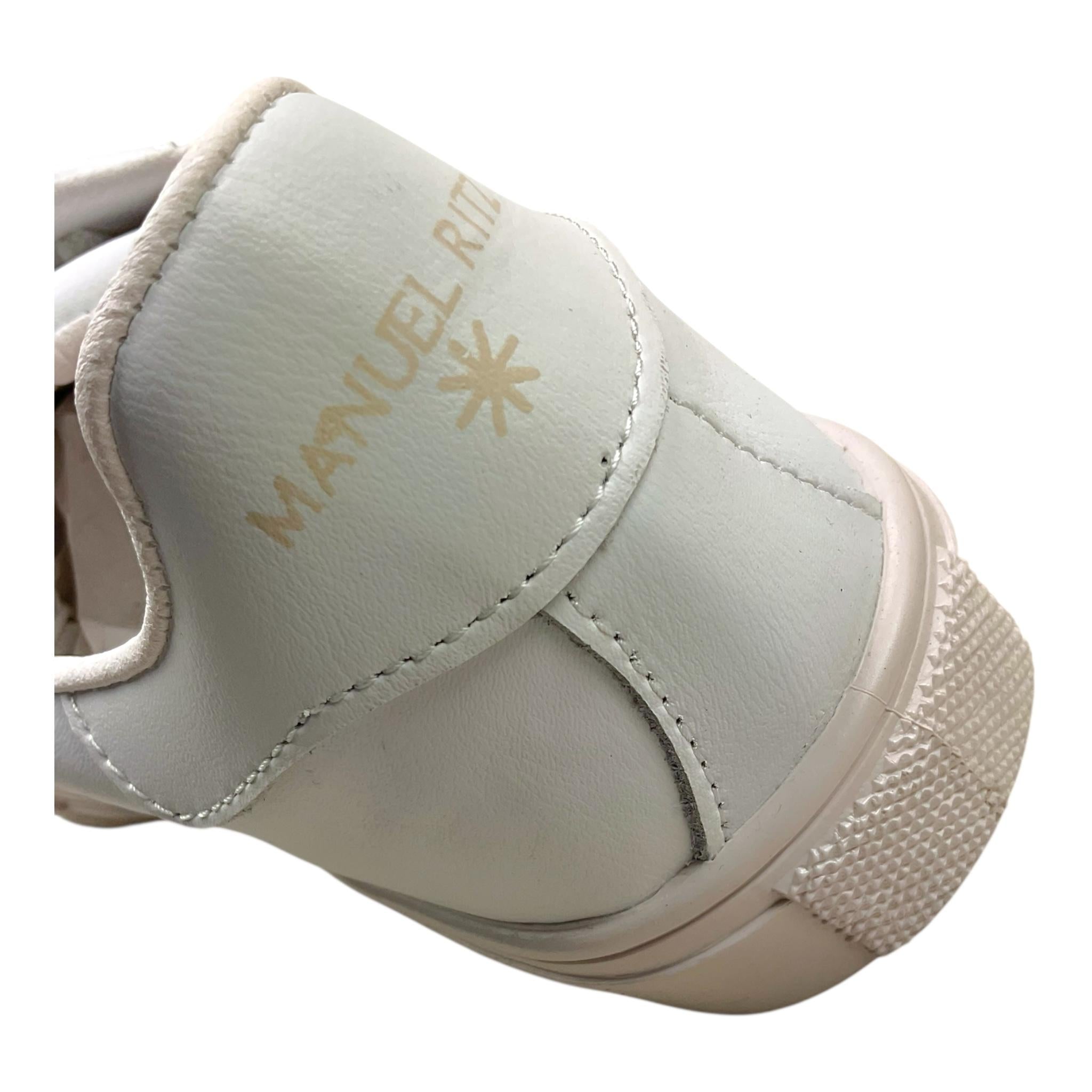 MANUEL RITZ sneakers tinta unita con lacci Bianco per Bambino MR2091 BIANCO MANUEL RITZ