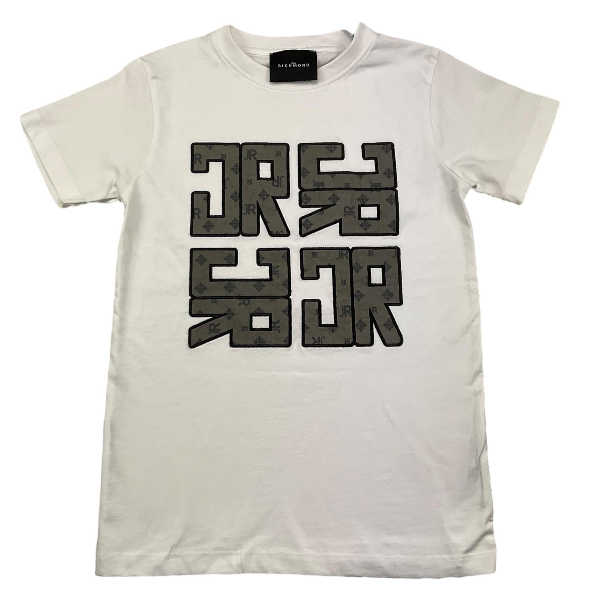 JOHN RICHMOND t-shirt girocollo tinta unita con stampa Bianco per Bambino RBA25098TS BIANCO JOHN RICHMOND