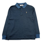 TRUSSARDI polo manica lunga stampa fantasia Blu per Bambino TBA25117 BLU TRUSSARDI