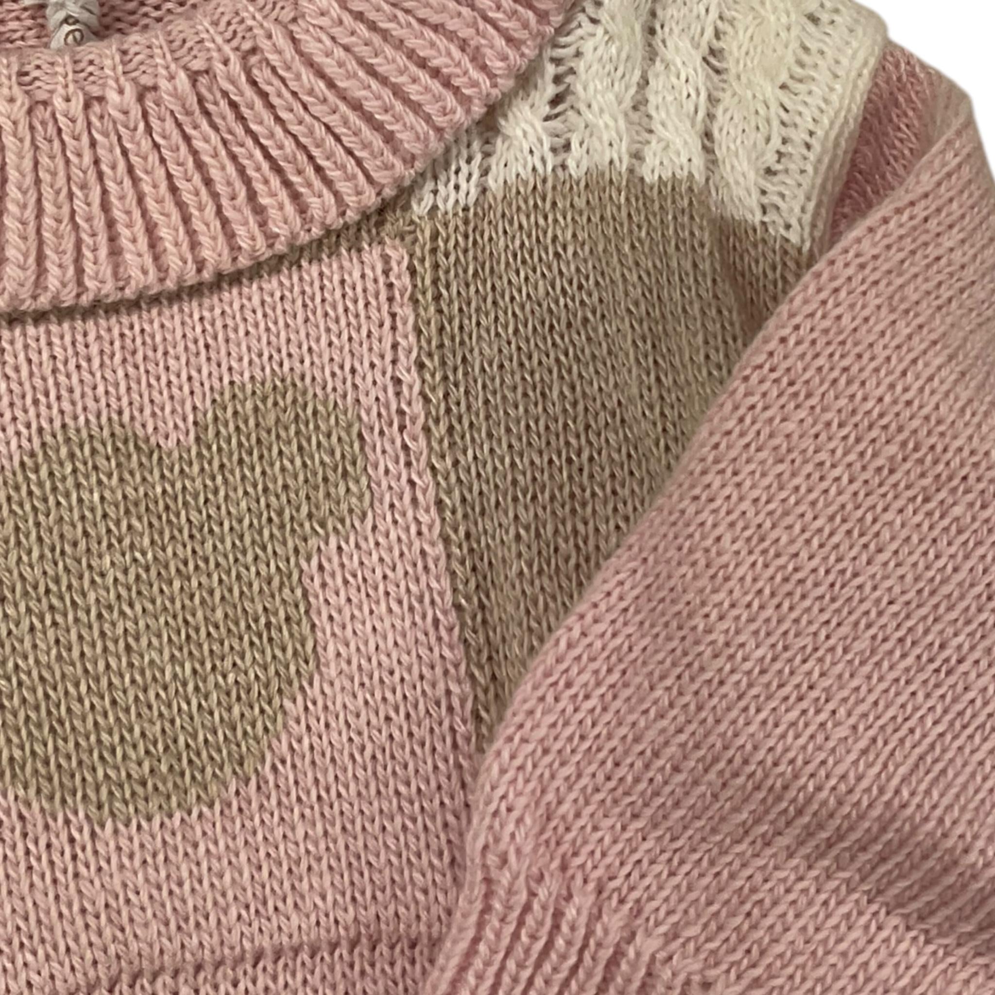 LE BEBE' tutina tinta unita con stampa Rosa per Neonata LBG5932 ROSA LE BEBE'