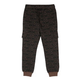 MOSCHINO pantalone tuta tinta unita con stampe logo Marrone per Bambino HUP07R MARRONE MOSCHINO