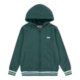LEVI'S felpa con zip e cappuccio tinta unita Verde per Bambino 9EL158X VERDE LEVI'S