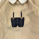 BARCELLINO completo 2pz bicolore Beige per Neonato 115202 BEIGE BARCELLINO