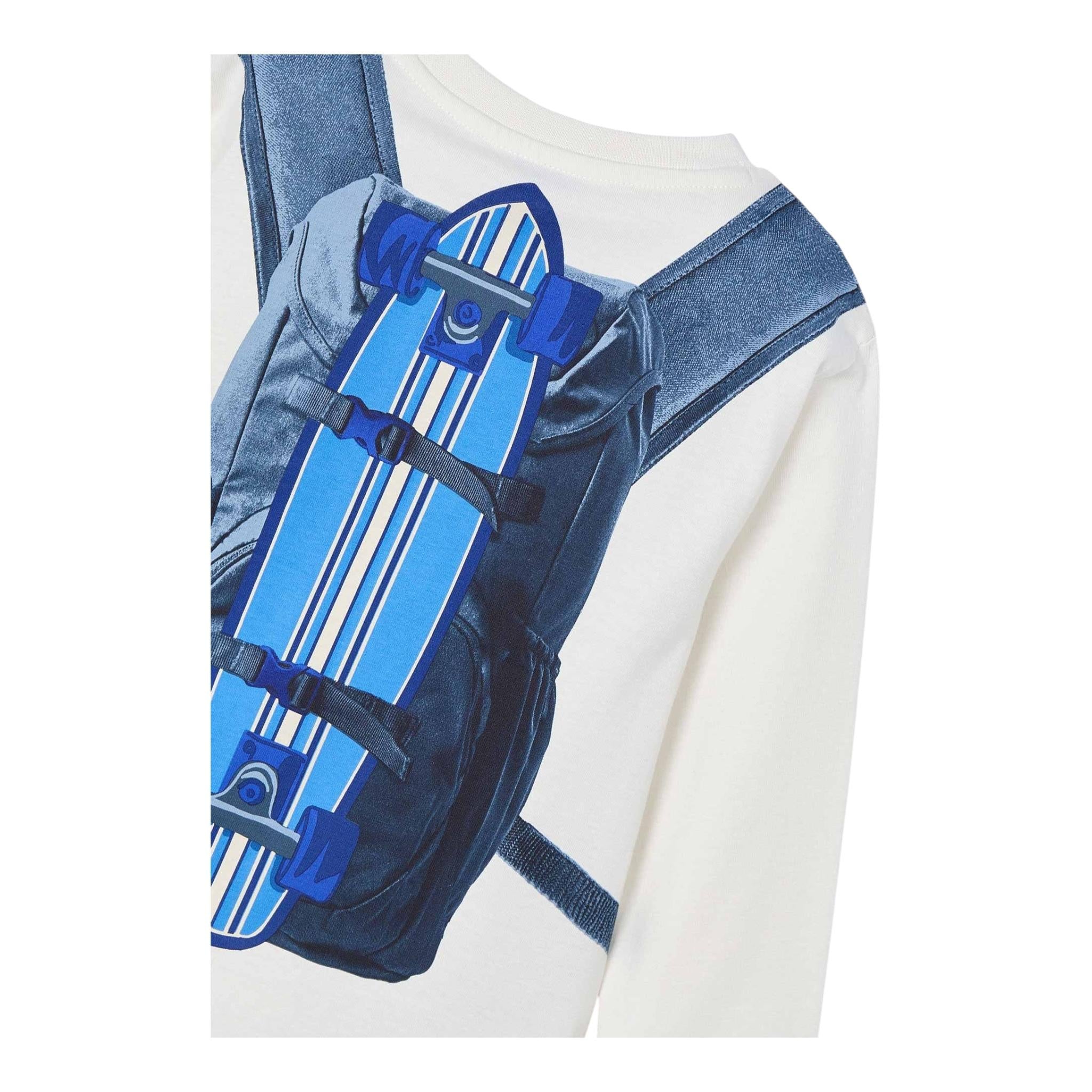 MAYORAL shirt girocollo tinta unita con stampa Panna per Bambino 4049X PANNA MAYORAL