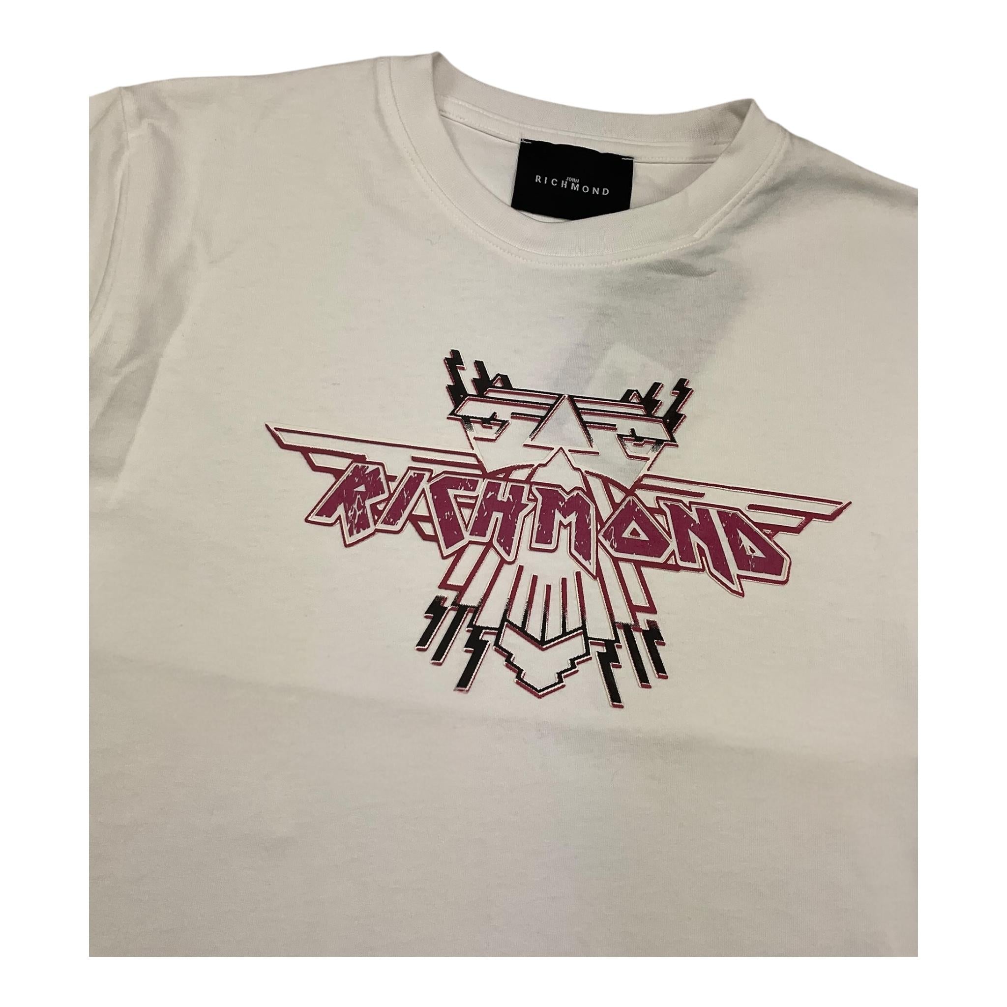 JOHN RICHMOND t-shirt girocollo tinta unita con stampa Bianco per Bambina RGA25199TS BIANCO JOHN RICHMOND