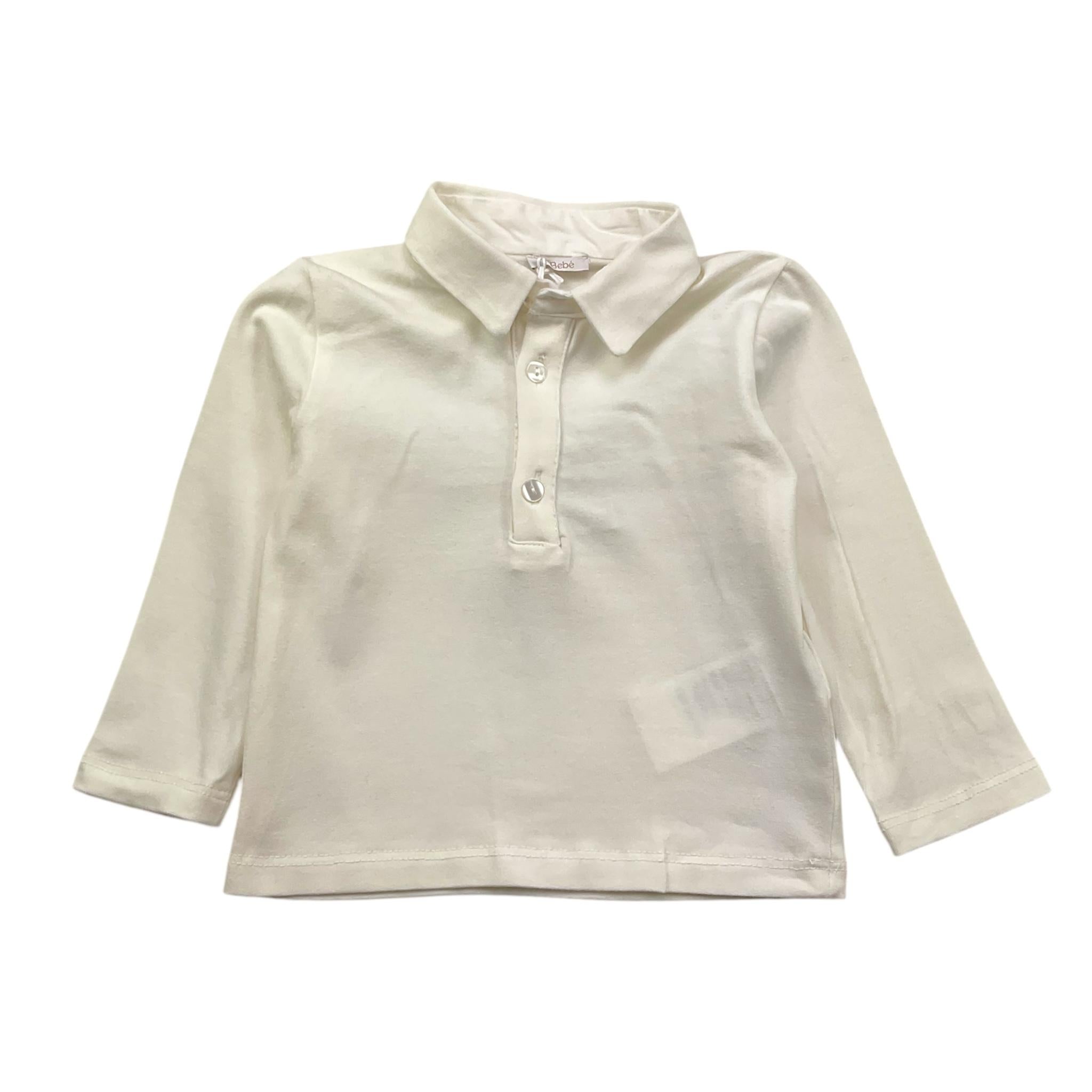LE BEBE' polo tinta unita  Bianco per Neonato LBB5251 BIANCO LE BEBE'