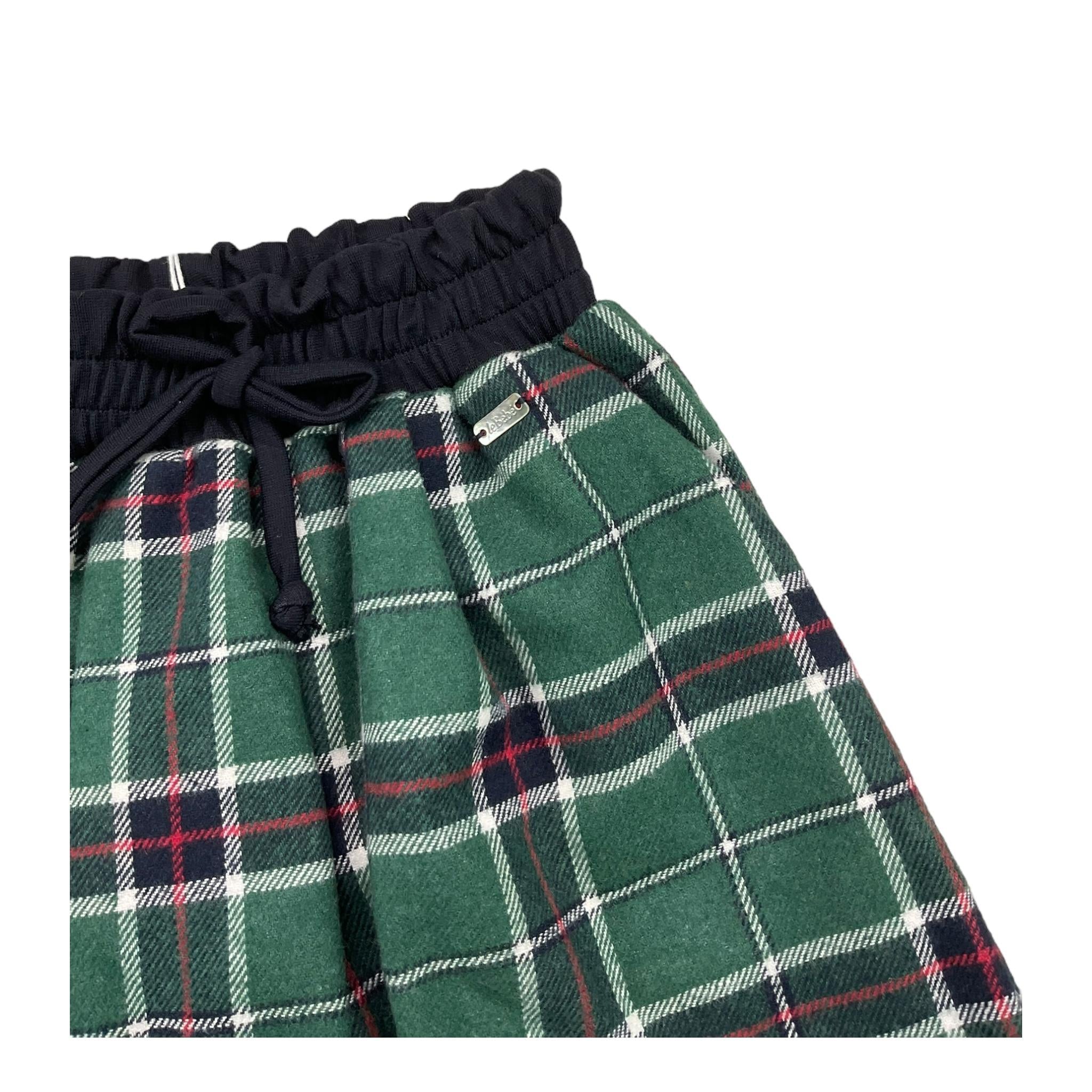 LE BEBE' pantalone modello palazzo fantasia scozzese Verde per Neonata LBG6112 VERDE LE BEBE'