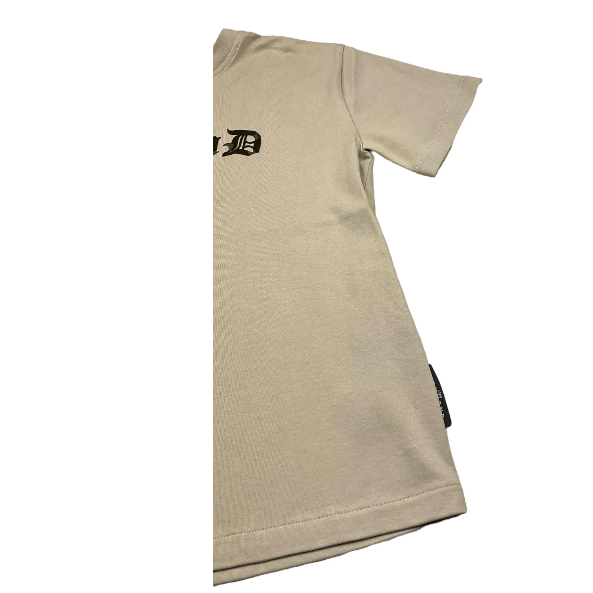 JOHN RICHMOND t-shirt girocollo tinta unita con stampa logo Verde per Bambino RBA25051TS VERDE JOHN RICHMOND