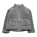 SAINT BARTH giubbino tinta unita modello teddy con zip Grigio per Bambina JYA00011 GRIGIO SAINT BARTH