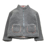 SAINT BARTH giubbino tinta unita modello teddy con zip Grigio per Bambina JYA00011 GRIGIO SAINT BARTH